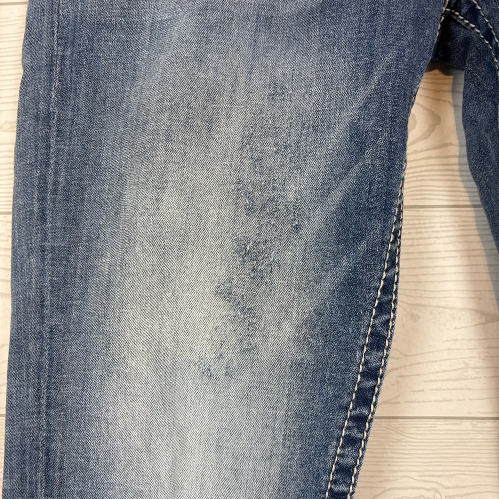 Miss Me Denim Boyfriend Capris Distressed Size 30 - Picture 3 of 15